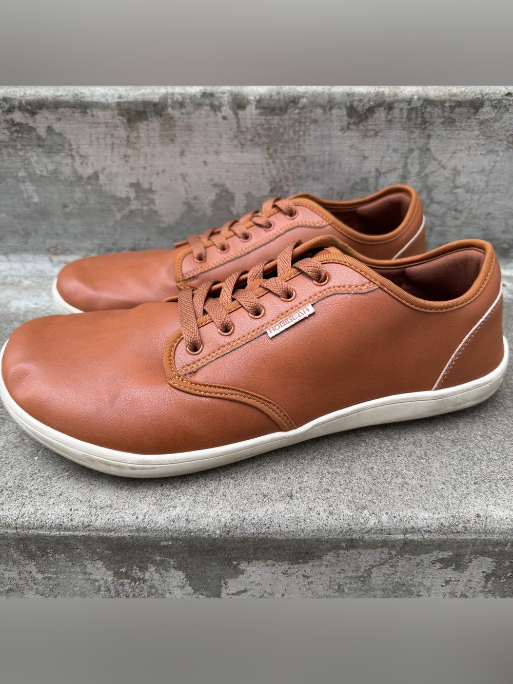HOBIBEAR Wide Toebox Barefoot Shoes Minimalist Brown - Size 13 (47)
